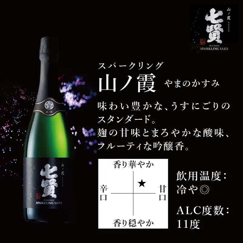 七賢 純米大吟醸大中屋＆スパークリング山ノ霞＆合鴨粕漬け＆塩糀づけモッツァレラチーズ 家飲みCセット  [h044]