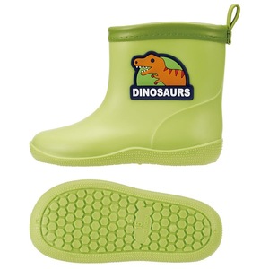 ワッペン付レインブーツ　ディノサウルス　15cm　671326　5-104