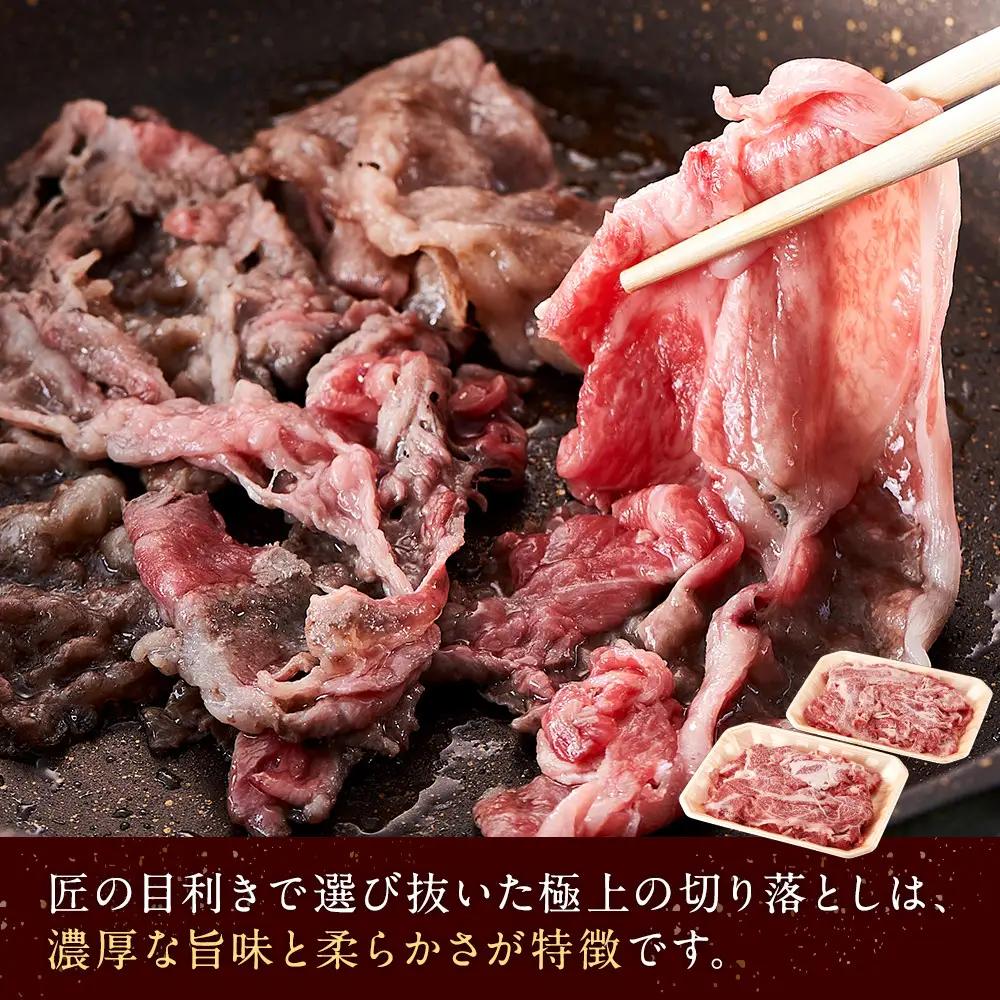 ＜A4以上＞勘治郎の特選黒毛和牛切り落とし1kg(500g×2P) 切り落とし