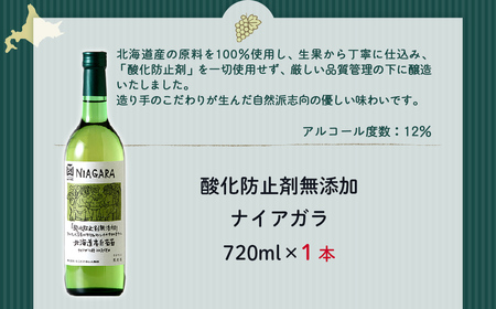 酸化防止剤無添加 ナイアガラ 720ml 1本  NAX030