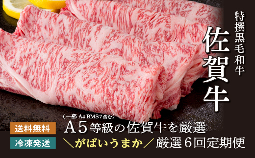 f-83【定期便6回】極上の佐賀牛 食べ比べ 奇数月発送
