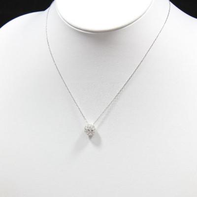 ふるさと納税 南アルプス市 ネックレス PT900 プラチナ ダイヤモンド 1ct パヴェ ドーム ペンダント【f025-pt】 |  | 02