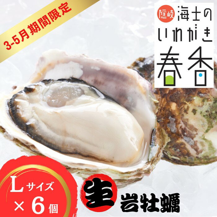 【3~5月限定発送】【ふるさと納税】【生のいわがき春香 Lサイズ6個】岩牡蠣 生牡蠣 牡蠣 いわがき春香 生食可 旬の時期だけ【先行予約】