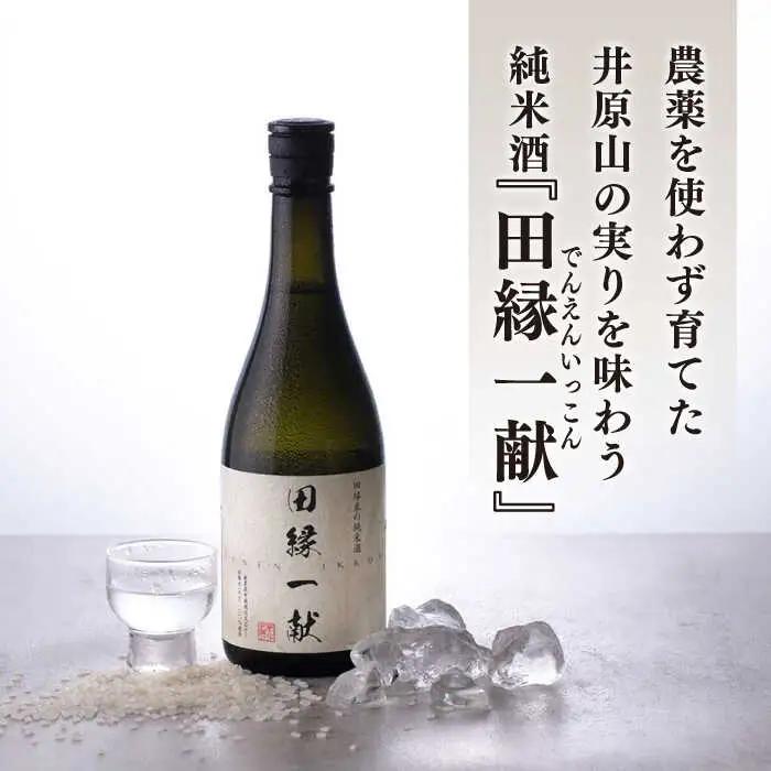無農薬で育てたお米で作った 日本酒 『田縁一献（でんえんいっこん）』 720ml×2本 糸島市 / NPO法人田縁プロジェクト [AUM001] 純米酒
