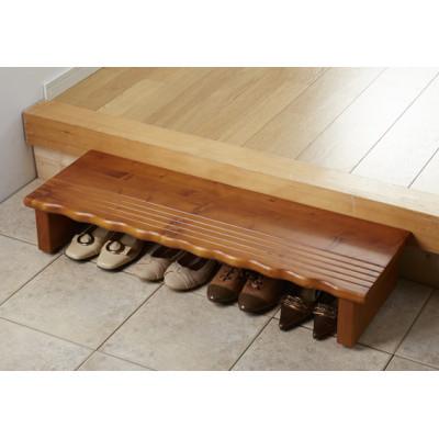 ふるさと納税 海南市 天然木玄関台　90