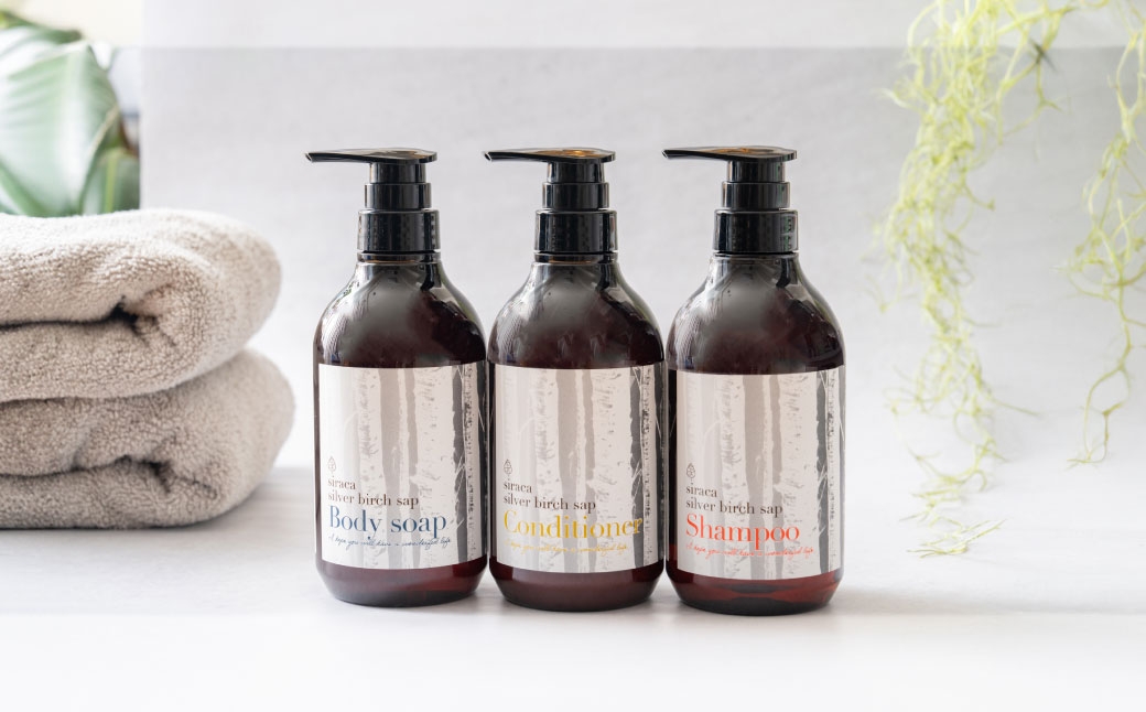 
                  シラカシャンプー、コンディショナー、ボディーソープセット 1セット 国産 シャンプー ボディーソープ 石鹸 美容 北海道産 生活用品 生活雑貨 雑貨 お風呂 日用品 シラカバ
                