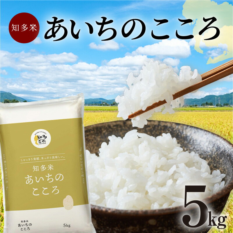 【ふるさと納税】知多米 あいちのこころ【5kg】お米 白米 国産 精米 ご飯 おにぎり ブランド米 rice 日本食 大粒 人気返礼品 美味しい 飯 愛知県 知多市 送料無料