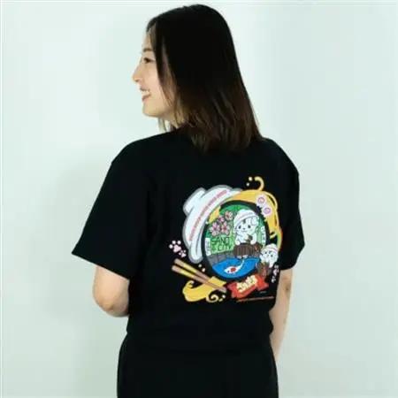 佐野市 マンホールTシャツ(さのまる)黒 Lサイズ【1534711】