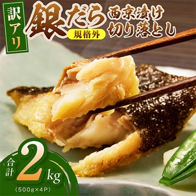 ふるさと納税 泉佐野市 【規格外】銀鱈 西京漬け 切り落とし 2kg 訳あり 小分け 500g×4P 熟成 kgp0121