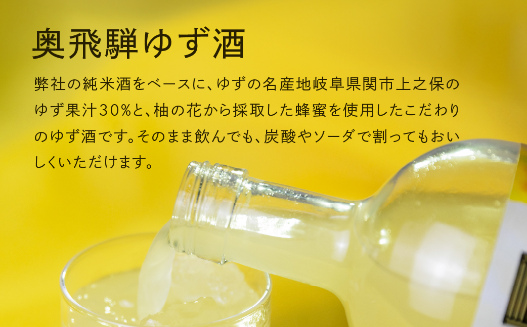 奥飛騨ゆず酒　500ml×2本 セット お酒 ユズ 柚子 【16-35】