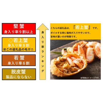 ふるさと納税 根室市 根室海鮮市場<直送>ボイル毛がに700〜900g×3尾(若上蟹) D-28066 |  | 01