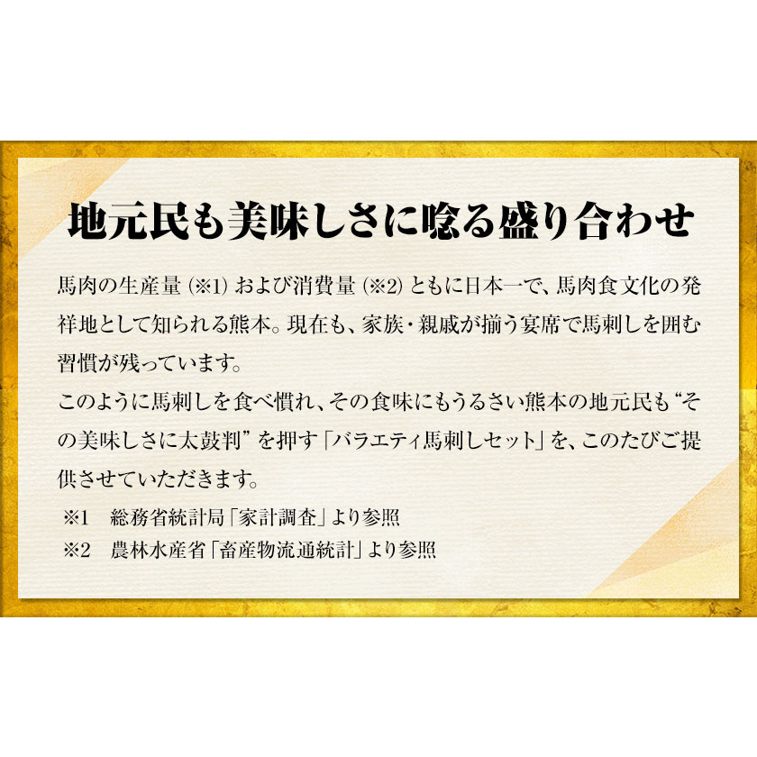 馬刺し 7種 セット 600g《10月中旬-12月末頃出荷開始》赤身 さし たてがみ トロ レバー ハツ 国産 馬肉 熊本県 南阿蘇村---mna_fnsbr_bc1012_24_18000_600g