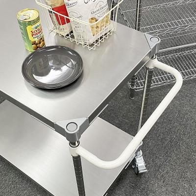 ふるさと納税 三条市 取っ手・キャスター付きステンレスワゴン2段H70 60×76 ホワイト 【284S004】 |  | 02