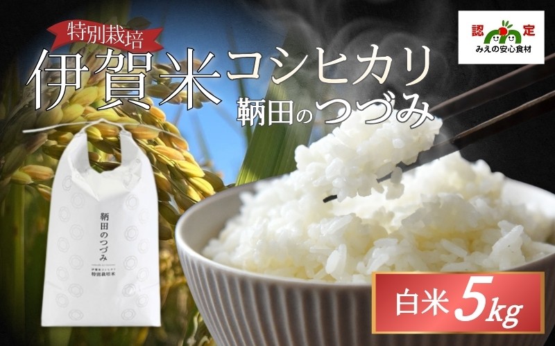 
                  令和7年度産 特別栽培米 伊賀米コシヒカリ 鞆田のつづみ 白米 5kg【nsan0001】
                
