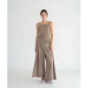 【洗える/柔らかマシュマロ素材/草木染め】キャミソール　ログウッドブラウン【1694986】