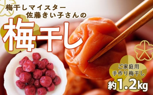
            梅干し 約1.2kg ( 1パック × 3 ) 手作り 梅干 うめぼし うめ干し 塩分 すっぱい 熱中症対策 お試し お取り寄せ 国産 人気 おすすめ 宮城 家庭用
          