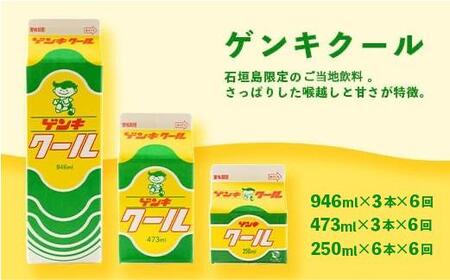 【ふるさと納税限定】【定期便_6回】八重山ゲンキ乳業 全種バリューセット【八重山ゲンキ乳業】【ゲンキ牛乳】【石垣島のソウルドリンク ゲンキクール】【ゲンキカフェ】【さんぴん茶ミルクティー】GN-4_6