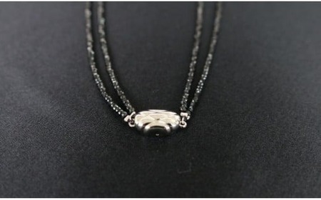 赤珊瑚とブラックスピネルの2連ネックレス アクセサリー ネックレス ジュエリー 珊瑚 kn125