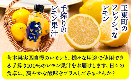 レモン 約2kg と 手搾り100％レモン果汁 1本 セット《12月中旬‐2月末頃出荷》 【日付指定不可】 菅本果実園