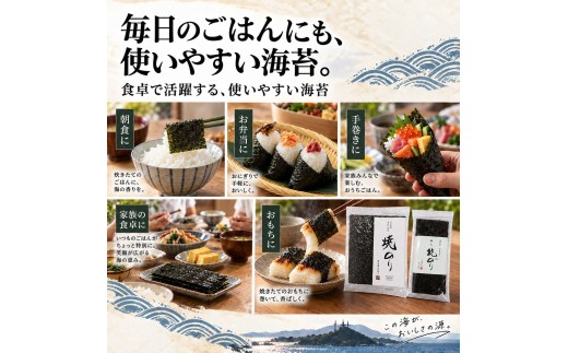 【贈答用】有明海産　乾海苔　全形　3袋（30枚）海苔 のり ノリ 乾海苔 乾しのり 干し海苔 干のり 乾燥海苔 乾燥のり 板海苔 有明海 有明海産 有明産 全形 海産物 熊本県 玉名市