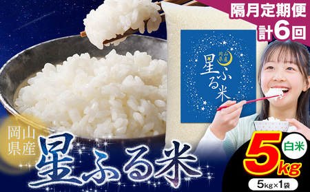 【隔月定期便 計6回】白米星ふる米 5kg ht