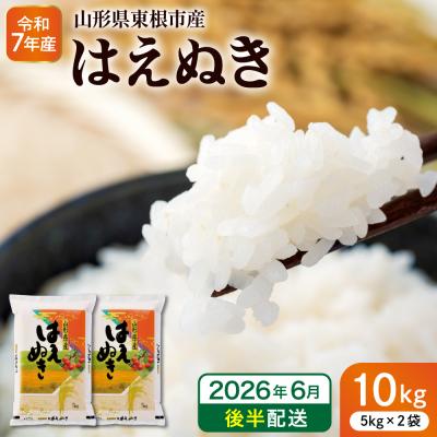 ふるさと納税 東根市 【令和7年産米】※2026年6月後半発送※ はえぬき10kg  hi053-063-063