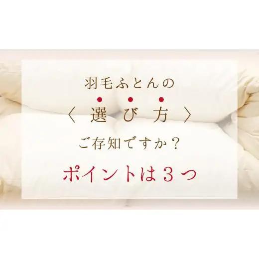 羽毛布団【シングル】肌掛　ポーランド産ホワイトマザーグースダウン95％400gDP440【H-9】