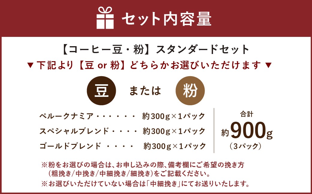【西荻窪】【選べるコーヒー豆・粉】 スタンダードセット 3種×約300g