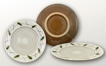 【柳瀬本窯元】草紋大皿 FJ6