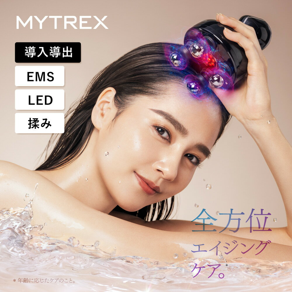 【ふるさと納税】EMS イオン電気針ヘッドスパ MYTREX HEAD SPA DeepX ヘッドマッサージャー フェイスケア | 1年保証 取扱説明書付き アタッチメント 赤色LED マッサージ 家電 美容家電 スカルプ 頭皮 ケア 美容 美顔器 マイトレックス 福岡市 人気 おすすめ MT-HSDX-24B-B
