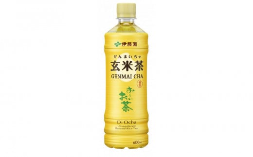 【定期便6ヶ月】お～いお茶玄米茶600ml×24本　［おーいお茶 ペットボトル ケース 箱 伊藤園 静岡］