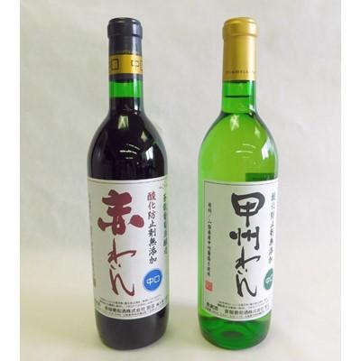 ふるさと納税 山梨県 山梨の地ワイン2本セット(蒼龍葡萄酒　赤白)