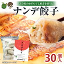 【ふるさと納税】食べ応え満点!!手作りジャンボ餃子 ナンデ餃子 30個入 惣菜 加工品 食品 お肉 豚肉 簡単料理 焼くだけ 冷凍餃子 冷凍 ぎょうざ ギョーザ おかず おつまみ 焼き餃子 鍋餃子 揚げ餃子 おすすめ かぼす 干し椎茸 手作り 国産 大分県 別府市 送料無料