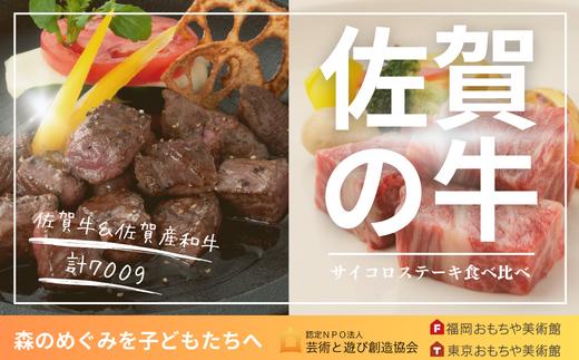 
佐賀牛＆佐賀産和牛 サイコロステーキ食べくらべセット
