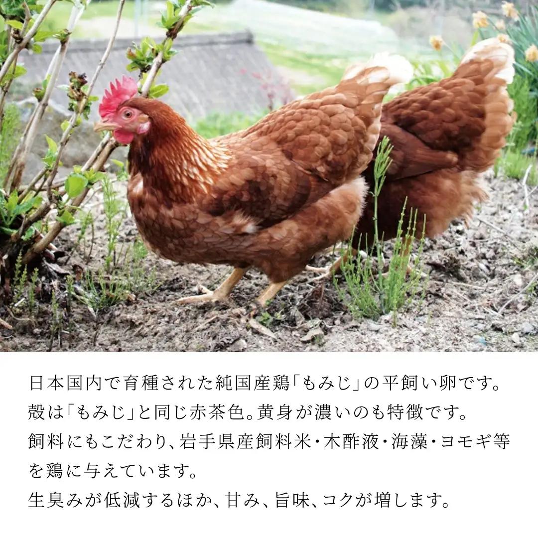 【卵 定期便6か月】純国産鶏「もみじ」平飼い卵 30個×６回 (AJ025)