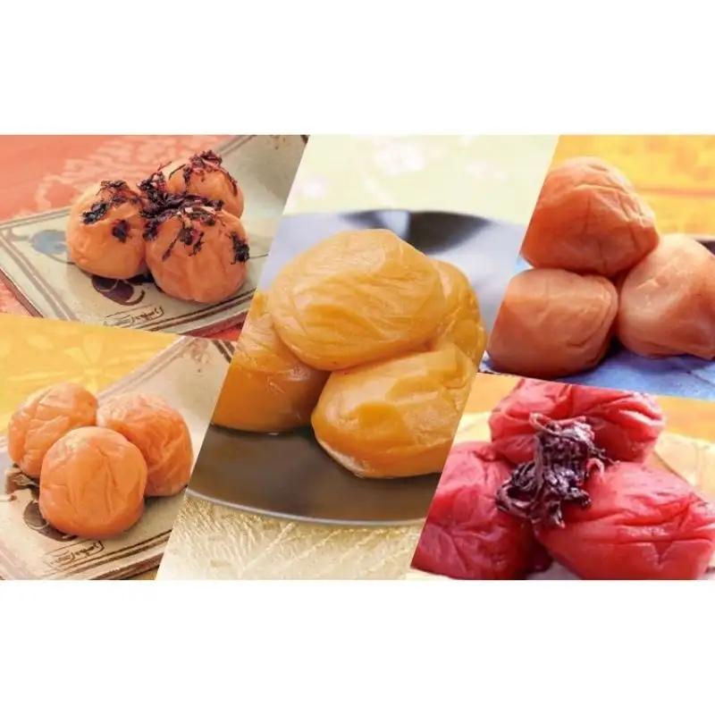 紀州南高梅 梅干5種食べ比べセット計1.75kg（幸梅漬・しそかつお梅・白干梅・馥梅・しそ梅　各350g）  / 田辺市 紀州南高梅 南高梅 梅干し 梅干 梅 うめ 肉厚 お米 おにぎり 焼酎 梅酒 健康  しそ かつお はちみつ 白干し【ikm021】
