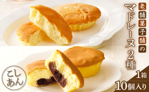 老舗菓子舗のマドレーヌ2種セット(合計10個) 焼き菓子 スイーツ 詰め合わせ 洋菓子_T035-0061