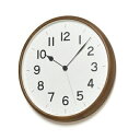 【ふるさと納税】ROOTブラウン（NY21-08BW）Lemnos 掛け時計　【インテリア 工芸品 民芸品 工芸品 伝統技術】　お届け：※申込状況によりお届け迄1～2ヶ月程度かかる場合があります。