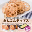 【ふるさと納税】蓮根チップス からし蓮根味 20g×5袋 国産 野菜 野菜チップス 野菜スナック おつまみ レンコン お菓子 送料無料