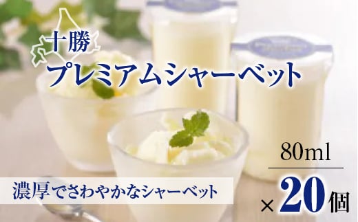 
十勝プレミアムシャーベット20個【1213754】
