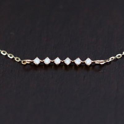 ふるさと納税 山梨市 K18ダイヤモンドチェーンブレスレット【ダイヤ0.04ct・17cm】マグネット |  | 01