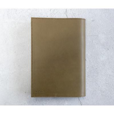 ふるさと納税 大川市 mafpinto ブックカバー 新書サイズ 本革 オリーブ