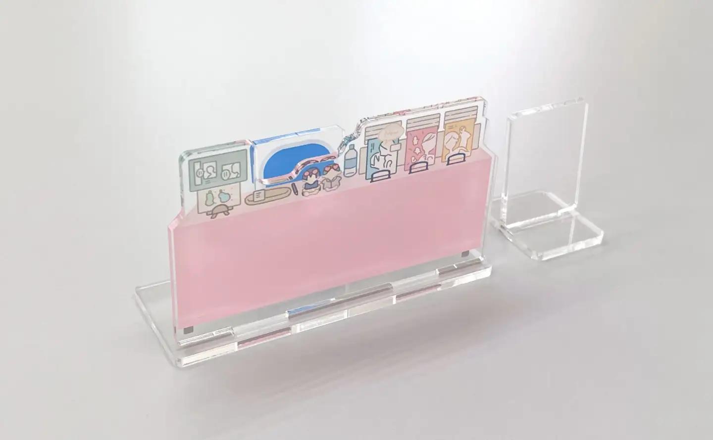 アクリルぱぺスタンド（ぱぺスタ）パステルピンク