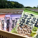 【ふるさと納税】千葉特産　高級品種[千葉半立]植松のごく旨落花生　4種詰め合わせセット【配送不可地域：離島・沖縄県】【1424512】