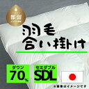 【ふるさと納税】セミダブル【羽毛合掛け布団】ダウン70％ リユース羽毛【REREX】｜エシカル エコ ダウン 羽毛 寝具 羽毛布団 羽毛ふとん 布団 ふとん 日本産 合掛け布団 合掛けふとん