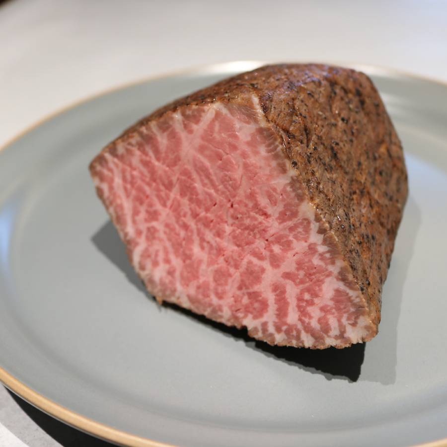 ＜踊るローストビーフ　ともや＞京都府産「黒毛和牛」和風だしローストビーフ（モモ）350g