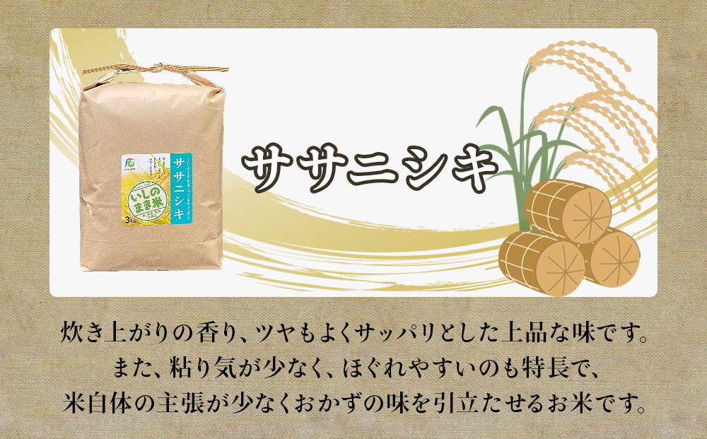 令和7年産 お米3銘柄食べ比べ 9kg (3kg×3）米 精米 ササニシキ