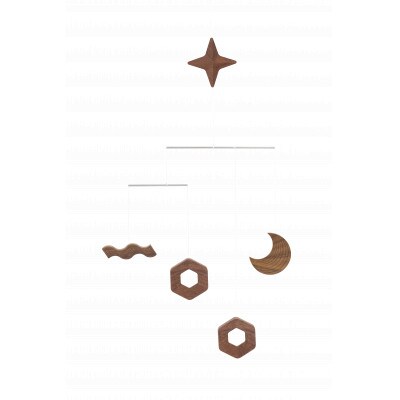 旭川家具　cosine　STEPS モビール YOZORA ウォルナット_05794【配送不可地域：離島・沖縄】【1750939】