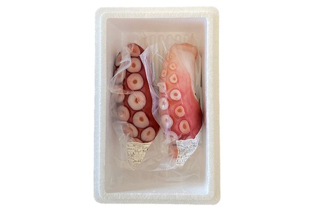 【北海道根室産】ボイル水たこ足ブロック2P(計900g) A-20009