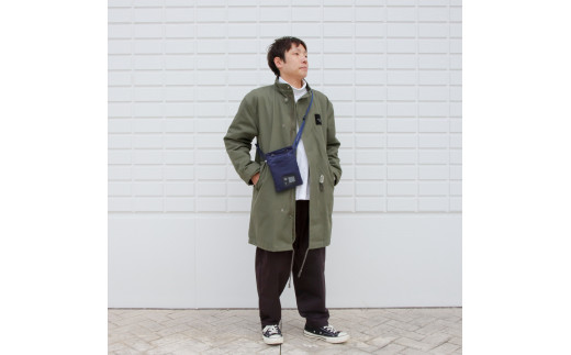 F021 バーティカルサコッシュ  MA-1/ネイビー                                                                              